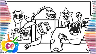 Garten of Banban 3 NEW Monsrers Coloring page / how to color Garten of Banban 3
