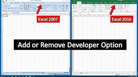 How to Add Developer Tab in MS Excel 2007-2016 in Hindi/Urdu