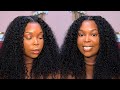 GAME CHANGER!! 🔥 NEW &quot;M&quot; CAP WEAR &amp; GO GLUELESS Kinky Curly Wig For BEGINNERS! Ft CurlyMe Hair