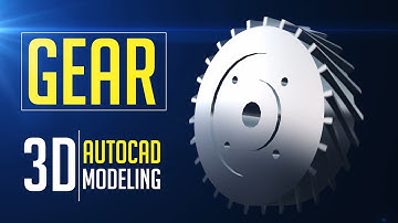 3D Herringbone Gear Modeling  Exercise | Autocad
