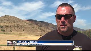 Eagle Fire Department: believe 200 acre grass fire near Avimor started by roadside vehicle