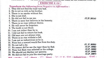 Transformation exercise 6A | Transformation of Sentence | they did not find the road very bad