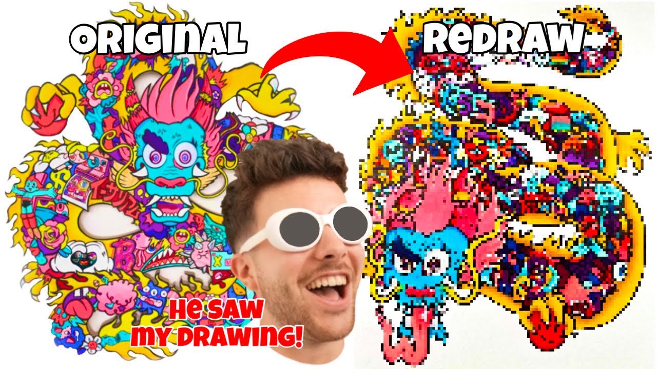 Redrawing a FAMOUS ARTIST'S artwork in MY STYLE! - YouTube