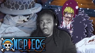 ROSINANTE THE REALEST!! - LAW VS DOFLAMINGO! - One Piece Reaction 706, 707, 708 (Blind Reaction)