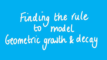 Finding the rule to model geometric growth and decay | Unit 3 and 4 VCE Further Maths