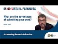 Esmo virtual plenaries fabrice andr explains the advantages of submitting your data