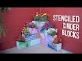 Painting Cinder Blocks For Garden