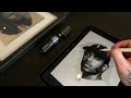 LIVE TATTOO STENCILING: Kendrick Lemar Portrait