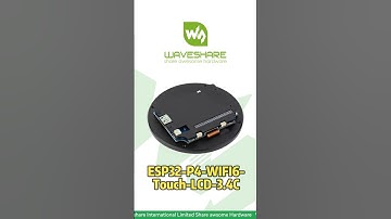 ESP32-P4-WIFI6-Touch-LCD-3.4C,Dual MIPI-CSI/DSI + USB OTG,Wi-Fi 6 + BT5.0 for Fast IOT #esp32project