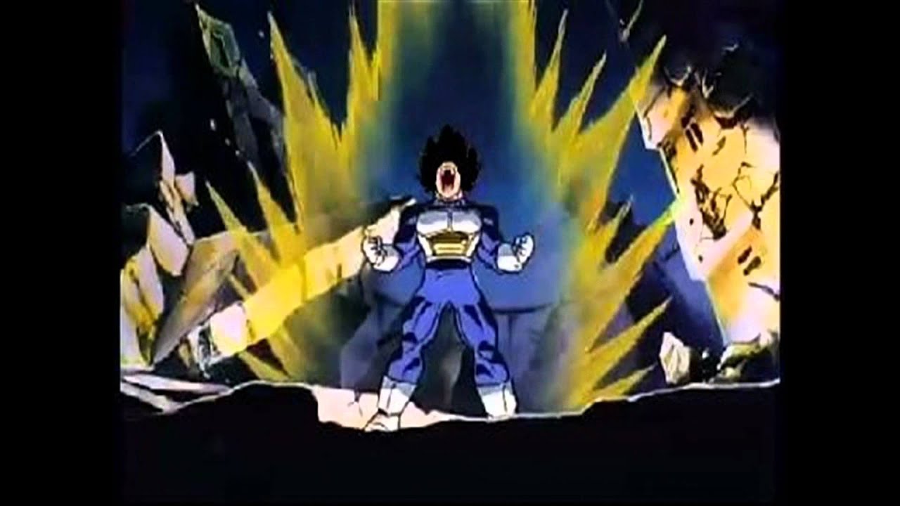 vegeta going super saiyan