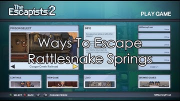 The Escapists 2 | Ways To Escape Rattlesnake Spring [Singleplayer]
