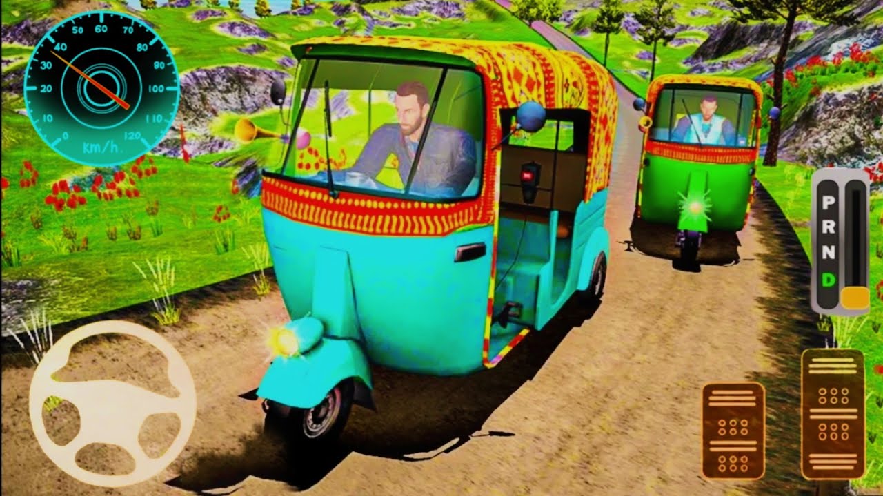 Mountain Auto Tuk Tuk Rickshaw Driver 3D - Offroad Auto Rickshaw ...