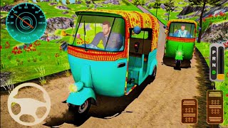 Mountain Auto Tuk Tuk Rickshaw Driver 3D - Offroad Auto Rickshaw Simulator - Android GamePlay screenshot 1