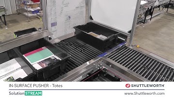 Totes on an In-Surface Pusher - Solution Stream