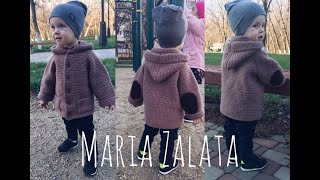 картинка: Мастер-класс Вязаный детский кардиган крючком / Часть 2
