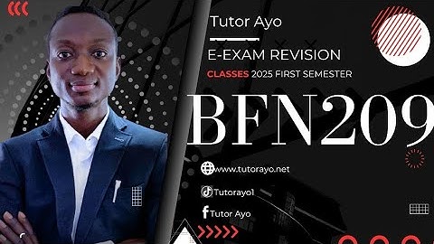 BFN209 E-EXAM REVISION FIRST SEMESTER 2025