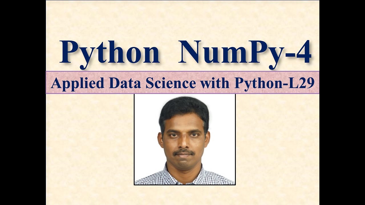 NumPy LEC29 - YouTube