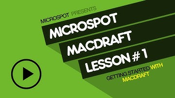 MacDraft Lesson 1 Getting Started in MacDraft