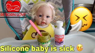 Silicone baby is sick  Afternoon Routine Reborn role play | Reborn Love