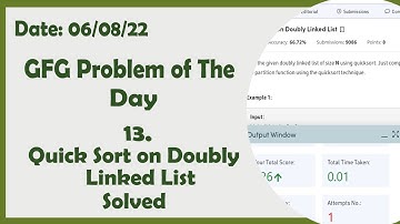 QuickSort on Doubly Linked List || GFG Daily Problem