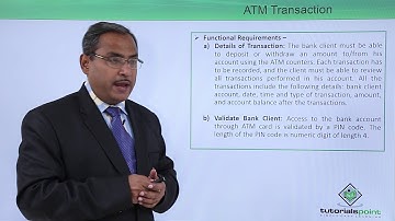UML - Case study on ATM transaction