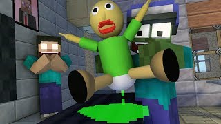 Monster School : BABYSITTER BALDI'S BABY - Minecraft Animation