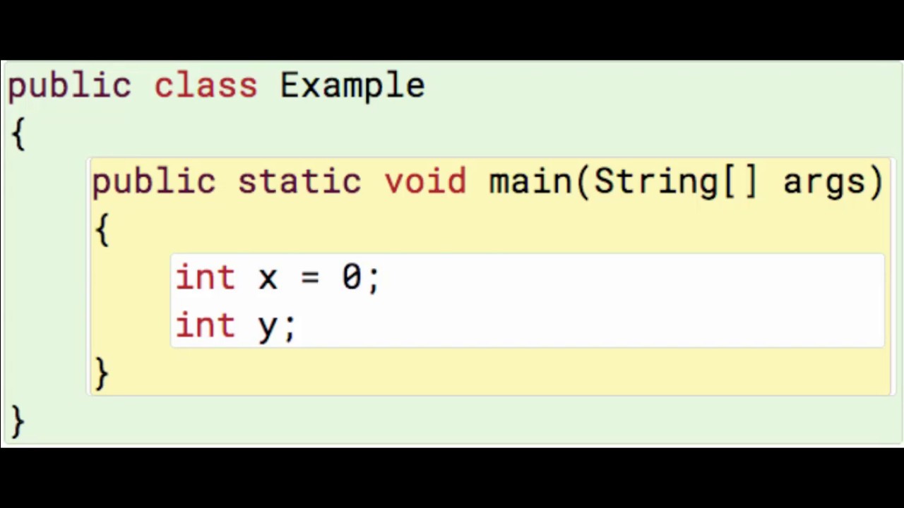 Java ints 1 ints get a default value of 0 youtube