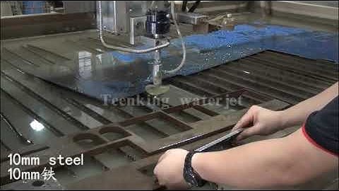 Teenking waterjet cutting machine cutting video for 3 axis