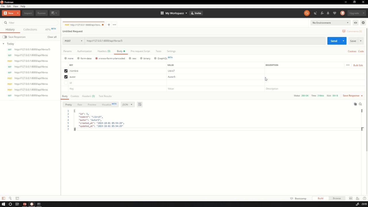 taller4 - CRUD API Postman JSON - YouTube