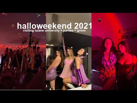 halloweekend 2021 @ tulane university | parties, grwm & moreee