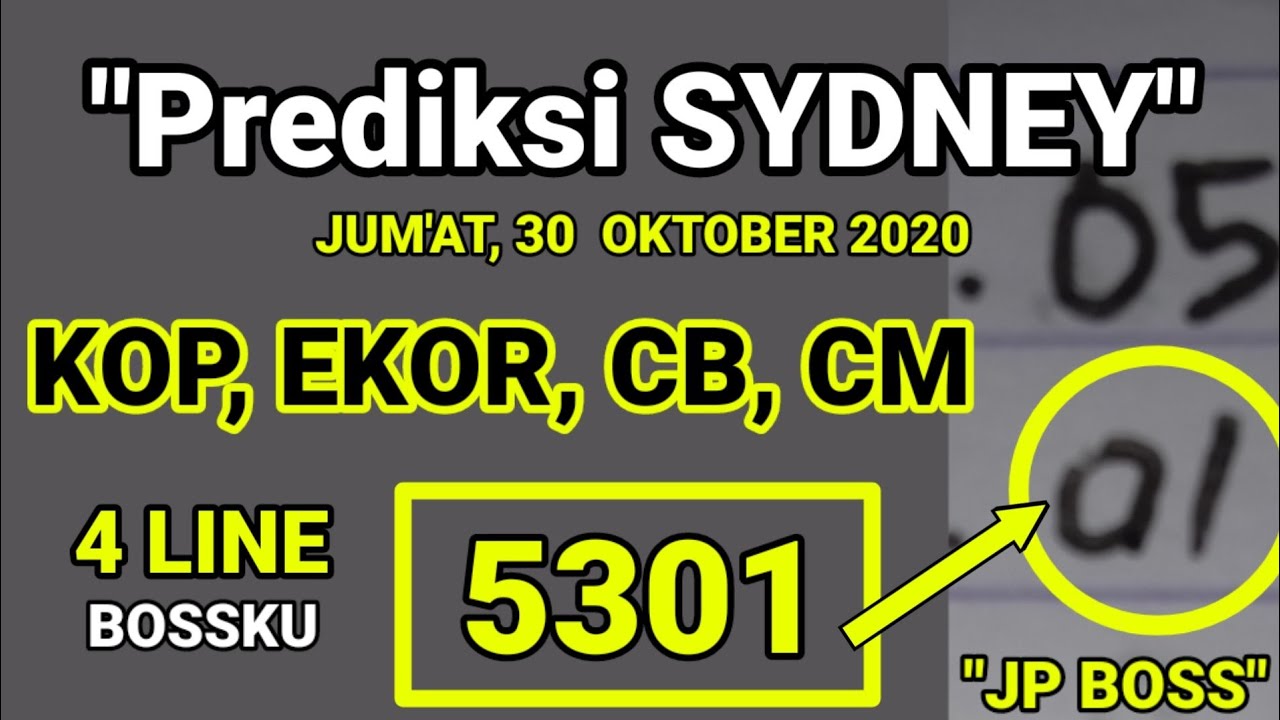 27 Angka jitu sydney 17 oktober 2020