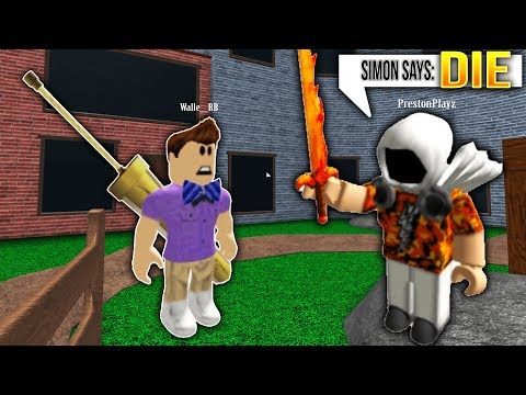Prestonplayz Bullies Me Roblox Simon Says In Murder Mystery 2 Youtube - big youtuber bullies me in simon says roblox murder mystery 2