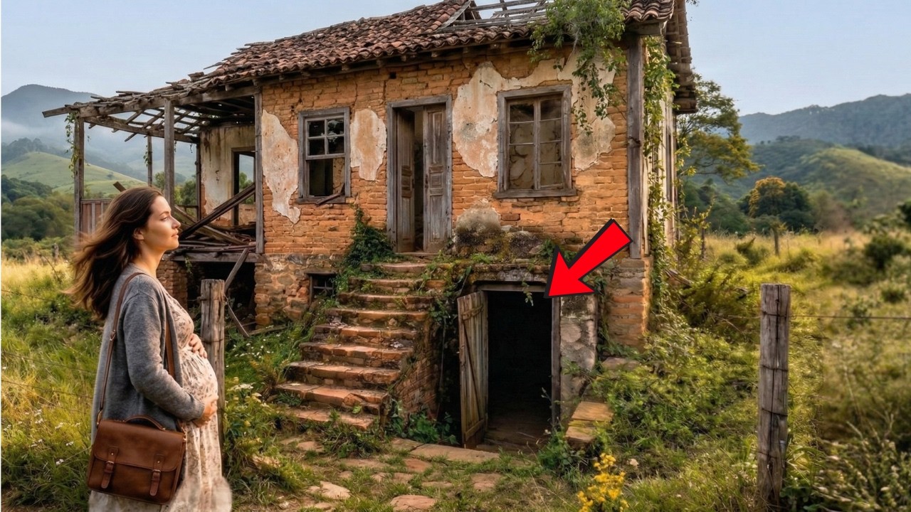 Grávida e ABANDONADA pelo marido, ela herdou um sítio velho destruído — mas no porão havia algo que…