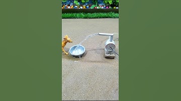 how) to make mini motor water pump project video diy mini tractor making # 553