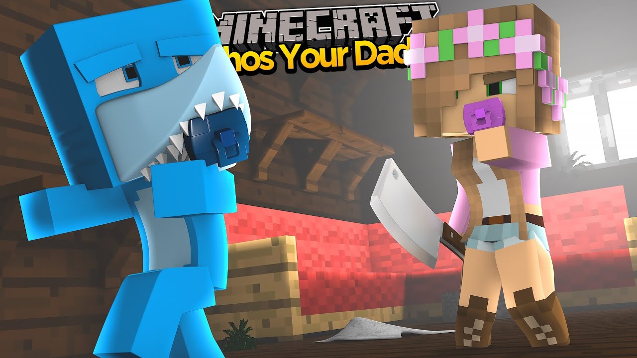 Minecraft WHO'S YOUR DADDY - LITTLE KELLY AND SHARKY KILL EACH OTHER!