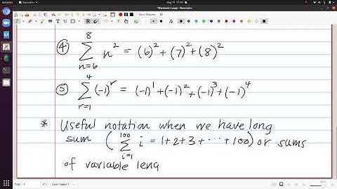 Riemann Sums Video 1 - Sigma Notation