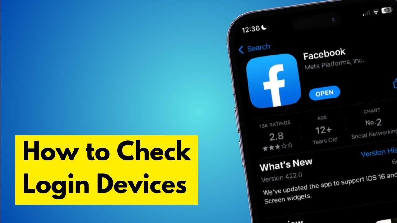 How to Check Facebook Login Devices YouTube