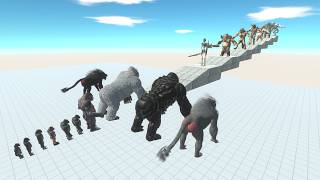 The Rise of King: Gorilla Evolution vs 7 Bosses in ARBS