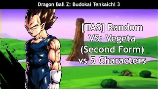 [TAS] Dragon Ball Z Budokai Tenkaichi 3 - Random Vs. 40 - Vegeta (Second Form) vs 5 Characters