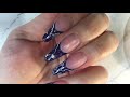 Polygel nails using forms at home