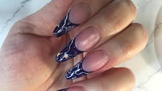 Polygel nails using forms at home