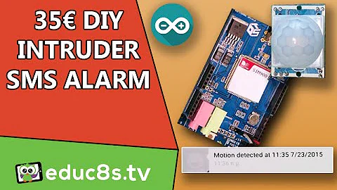 Arduino Project: Home Security Project with SMS Intruder Alert - Easy DIY project