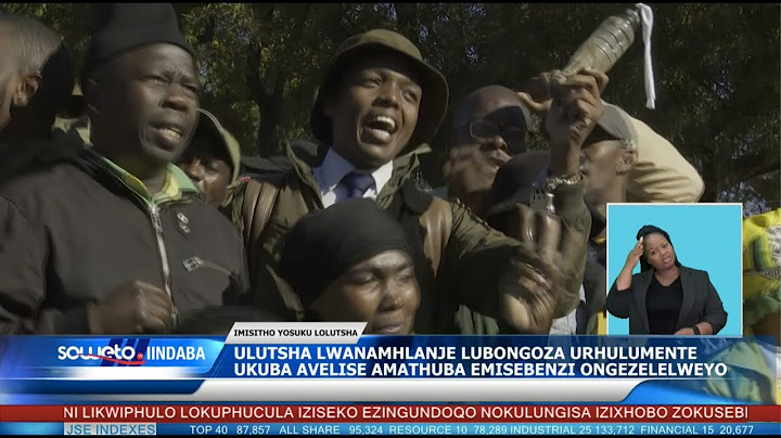 SOWETO TV NEWS | ULUTSHA LWANAMHLANJE LUBONGOZA URHULUMENTE UKUBA AVELISE AMATHUBA EMISEBENZI