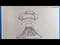 Volcano Drawing Easy Very Easy 