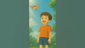 🌿 Studio Ghibli Style Short Story | A Boy Helps a Little Bird 🐦✨ #ghibli #animation #shortfilm