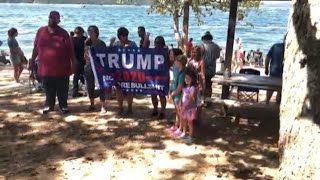 LARGEST TRUMP BOAT RALLY EVER IN BRANSON MISSOURI! MAGA COUNTRY! CHILDREN STANDING BY PROFANE SIGN! by Heath Goetsch 362 views 3 years ago 4 minutes, 57 seconds