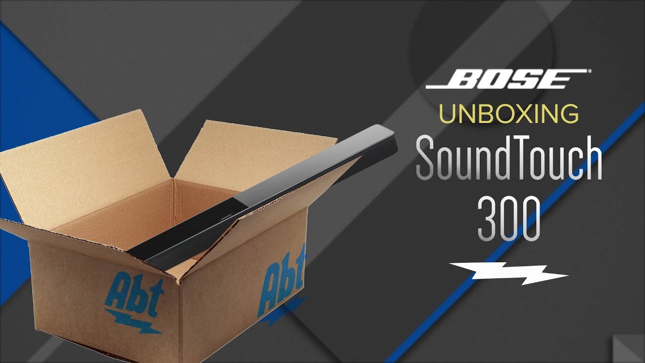 Unboxing: Bose SoundTouch 300 Soundbar Speaker - 767520-1100 - YouTube