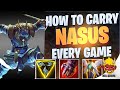 WILD RIFT | How To Carry EVERY Game On Nasus! (450+ STACKS!)| Nasus Gameplay | Guide & Build