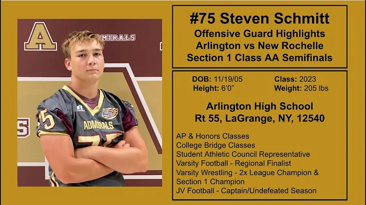 Steven Schmitt Football Highlights Class of 2023