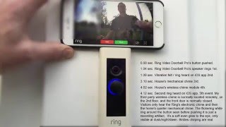 Ring Video Doorbell Pro - ring timing, lag/latency, and chime sequence demonstration screenshot 1